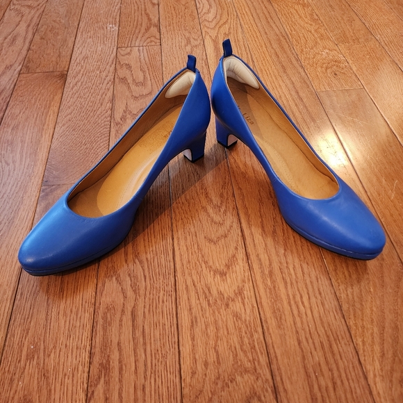 Dr. Liza ocean blue sneaker pumps sz 10M - Picture 3 of 11